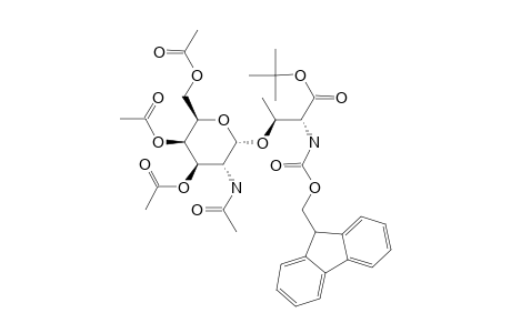 N-[(9H-FLUOREN-9-YL)-METHOXYCARBONYL]-3-O-(2-ACETAMIDO-2-DEOXY-3,4,6-TRI-O-ACETYL-ALPHA-D-GALACTOPYRANOSYL)-D-THREONINE-TERT.-BUTYLESTER