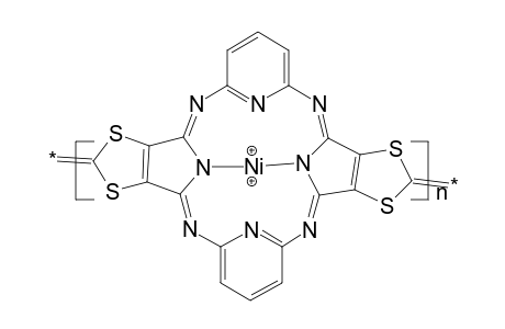 Poly(hemiporphyrazine tetrathiofulvalene),  ni(ii) complex
