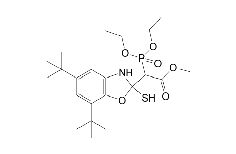 Methyl 2-(5,7-di-tert-butyl-2-mercapto-2,3-dihydrobenzo[d]oxazol-2-yl)-2-(diethoxy-phosphoryl)acetate