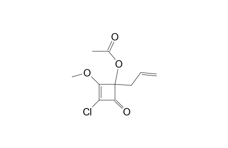 4-Acetoxy-2-chloro-3-methoxy-4-(2-propenyl)-2-cyclobutenone