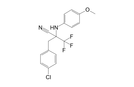 2-(4-Chlorobenzyl)-3,3,3-trifluoro-2-(4-methoxyphenylamino)propanenitrile