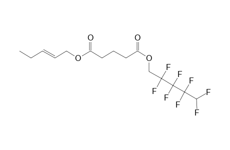 Glutaric acid, pent-2-en-1-yl 2,2,3,3,4,4,5,5-octafluoropentyl ester