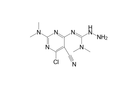4-Chloro-5-cyano-2-(dimethylamino)-6-[dimethylamino(hydrazino)azomethino]pyrimidine