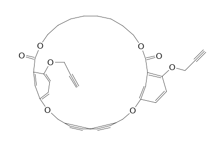 2,9,16,25-Tetraoxatricyclo[25.3.1.110,14]dotriaconta-1(31),10,12,14(32),27,29-hexaene-4,6-diyne-15,26-dione, 13,28-bis(2-propynyloxy)-