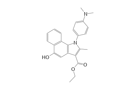 ethyl 1-[4-(dimethylamino)phenyl]-5-hydroxy-2-methyl-1H-benzo[g]indole-3-carboxylate