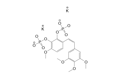 (Z)-1-[3',4',5'-TRIMETHOXYPHENYL]-2-[2'',3''-DI-[(MONOPOTASSIUM)-PHOSPHATE]-4''-METHOXYPHENYL]-ETHENE