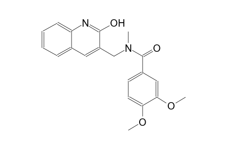 N-[(2-hydroxy-3-quinolinyl)methyl]-3,4-dimethoxy-N-methylbenzamide