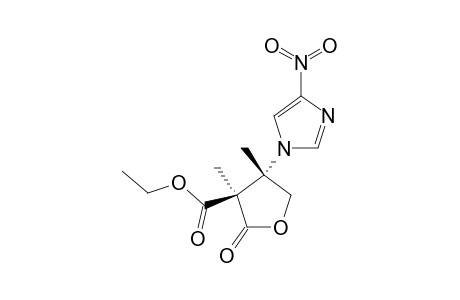 TRANS-ETHYL-3,4-DIMETHYL-4-(4-NITROIMIDAZOL-1-YL)-2-OXO-TETRAHYDROFURAN-3-CARBOXYLATE