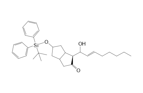 (1S*)-5-[(1',1'-Dimethylethyl)diphenylsilyloxy]hexahydro-1-(1''-hydroxy-2"-octenyl)-2(1H)-pentalenone