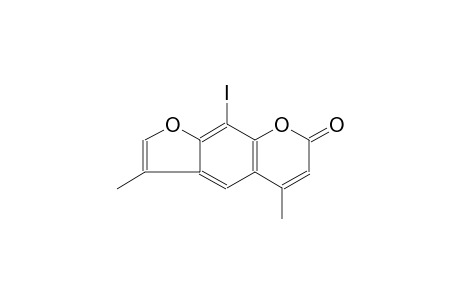9-iodo-3,5-dimethyl-7H-furo[3,2-g]chromen-7-one