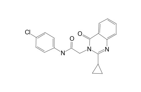 N-(4-Chlorophenyl)-2-(2-cyclopropyl-4-oxo-4H-quinazolin-3-yl)acetamide