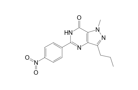 1-Methyl-5-(4-nitrophenyl)-3-propyl-4H-pyrazolo[4,3-d]pyrimidin-7-one