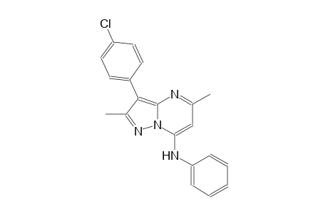 3-(4-chlorophenyl)-2,5-dimethyl-N-phenylpyrazolo[1,5-a]pyrimidin-7-amine