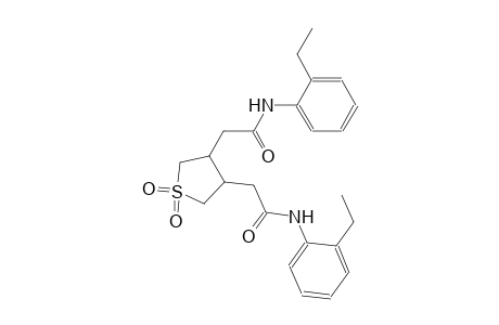 2-{4-[2-(2-ethylanilino)-2-oxoethyl]-1,1-dioxidotetrahydro-3-thienyl}-N-(2-ethylphenyl)acetamide