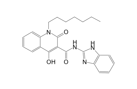N-(1H-benzimidazol-2-yl)-1-heptyl-4-hydroxy-2-oxo-1,2-dihydro-3-quinolinecarboxamide
