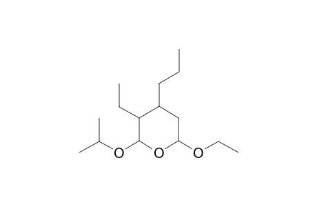 2-Ethoxy-4-propyl-5-ethyl-6-isopropoxytetrahydro-1,4-pyran