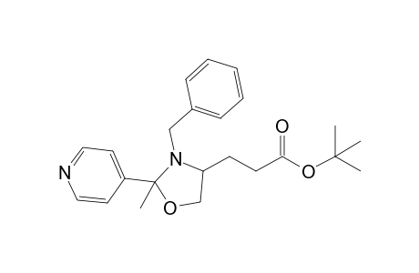 4-(2-tert-Butoxycarbonylethyl)-3-benzyl-2-(4-pyridyl)-2-methyloxazolidine