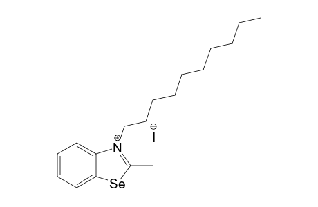 N-DECYL-2-METHYLBENZOSELENAZONIUM-QUATERNARY-IODIDE
