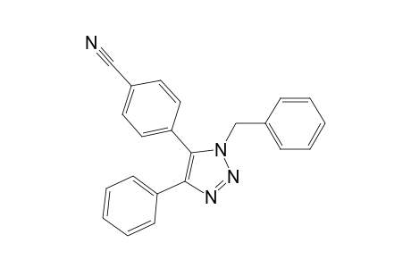 4-(1-Benzyl-4-phenyl-1H-1,2,3-triazol-5-yl)benzonitrile