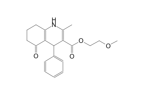 2-methoxyethyl 2-methyl-5-oxidanylidene-4-phenyl-4,6,7,8-tetrahydro-1H-quinoline-3-carboxylate