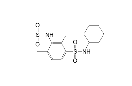 N-cyclohexyl-2,4-dimethyl-3-[(methylsulfonyl)amino]benzenesulfonamide