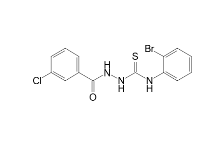 4-(2-Bromophenyl)-1-[(3-chlorophenyl)carbonyl]thiosemicarbazide