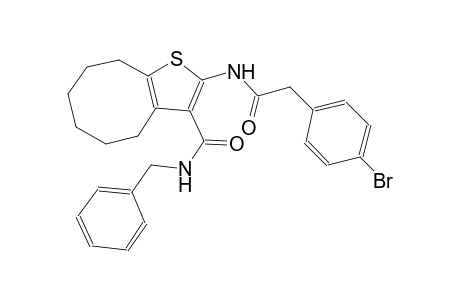 N-benzyl-2-{[(4-bromophenyl)acetyl]amino}-4,5,6,7,8,9-hexahydrocycloocta[b]thiophene-3-carboxamide