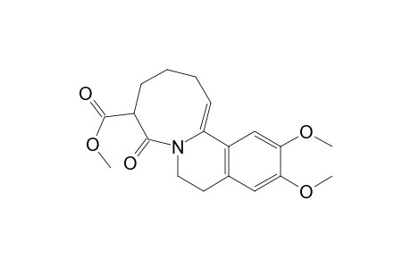 6H-Azocino[2,1-a]isoquinoline-9-carboxylic acid, 5,8,9,10,11,12-hexahydro-2,3-dimethoxy-8-oxo-, methyl ester