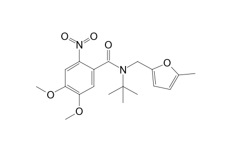 N-tert-Butyl-N-[(5-methyl-2-fury)methyl]-4,5-dimethoxy-2-nitrobenzamide