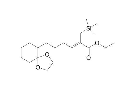 Ethyl 6-(2,2-Ethylenedioxycyclohex-1-yl)-2-(trimethylsilylmethyl)hex-2-enoate