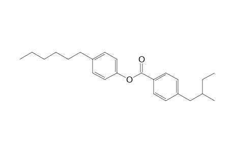 Benzoic acid, 4-(2-methylbutyl)-, 4-hexylphenyl ester