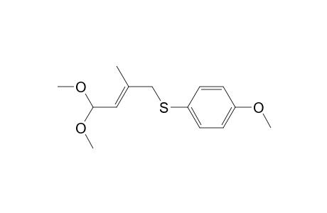 1-[(E)-4,4-dimethoxy-2-methyl-but-2-enyl]sulfanyl-4-methoxy-benzene