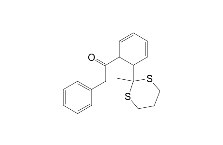 Ethanone, 1-[6-(2-methyl-1,3-dithian-2-yl)-2,4-cyclohexadien-1-yl]-2-phenyl-, trans-