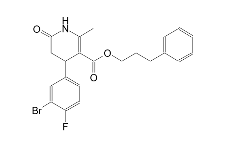 3-phenylpropyl 4-(3-bromo-4-fluorophenyl)-2-methyl-6-oxo-1,4,5,6-tetrahydro-3-pyridinecarboxylate