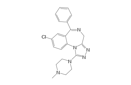 8-Chloro-1-(4-methyl-piperazinyl)-6-phenyl-4H-S-triazolo(4,3-A)(1,4)benzodiazepine