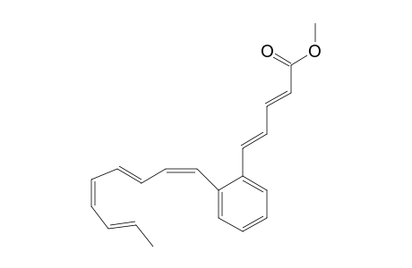 methyl (2E,4E)-5-[2-[(1Z,3E,5Z,7E)-nona-1,3,5,7-tetraenyl]phenyl]penta-2,4-dienoate