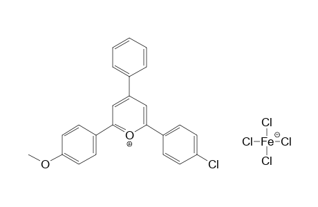 2-(p-CHLOROPHENYL-6-(p-METHOXYPHENYL)-4-PHENYLPYRYLIUM TETRACHLOROFERRATE(1-)