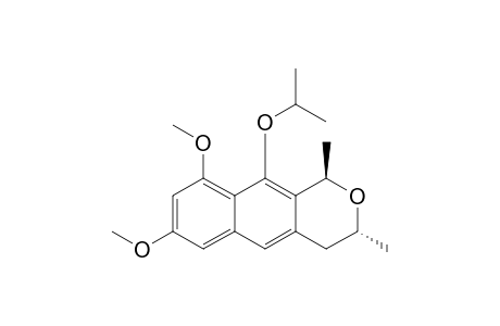 trans-3,4-Dihydro-10-isopropyloxy-7,9-dimethoxy-1,3-dimethyl-1H-naphtho[2,3-c]pyran