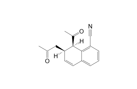 (7R,8R)-1-Cyano-7-acetonyl-8-acetyl-7,8-dihydronaphthalene