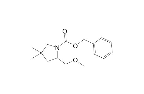 Benzyl 2-(methoxymethyl)-4,4-dimethylpyrrolidine-1-carboxylate