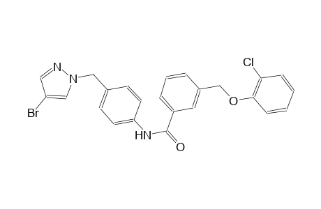 N-{4-[(4-bromo-1H-pyrazol-1-yl)methyl]phenyl}-3-[(2-chlorophenoxy)methyl]benzamide