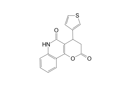 2H-Pyrano[3,2-c]quinoline-2,5(3H)-dione, 4,6-dihydro-4-(3-thienyl)-
