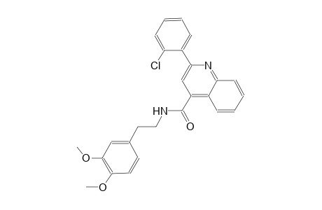 2-(2-chlorophenyl)-N-[2-(3,4-dimethoxyphenyl)ethyl]-4-quinolinecarboxamide