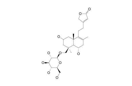 AMOENOLIDE-A;19-BETA-D-GLUCOPYRANOSIDE