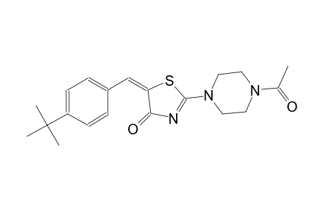 (5E)-2-(4-acetyl-1-piperazinyl)-5-(4-tert-butylbenzylidene)-1,3-thiazol-4(5H)-one