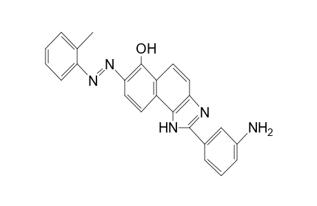 2-(3-Aminophenyl)-7-[(E)-(2-methylphenyl)diazenyl]-1H-naphtho[1,2-d]imidazol-6-ol