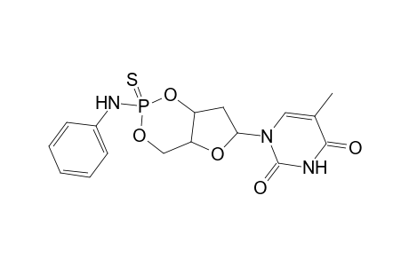 1-(2-Anilino-2-sulfidotetrahydro-4H-furo[3,2-d][1,3,2]dioxaphosphinin-6-yl)-5-methyl-2,4(1H,3H)-pyrimidinedione