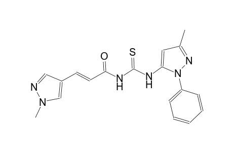 N-(3-methyl-1-phenyl-1H-pyrazol-5-yl)-N'-[(2E)-3-(1-methyl-1H-pyrazol-4-yl)-2-propenoyl]thiourea