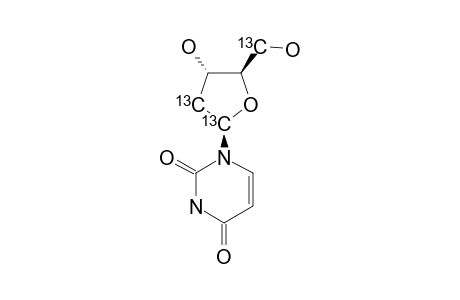 [1',2',5'-(13)C(3)]-D-2'-DEOXYURIDINE