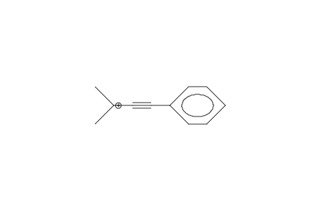 1-Phenyl-3-methyl-1-butyn-3-yl-carbenium cation